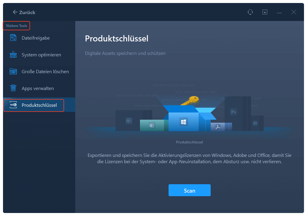 Produktschlüssel 1